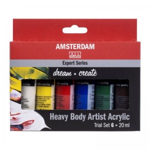 AMSTERDAM EXPERT SERIES ACRYLICS TRIAL SET 6x20ml AMSTERDAM EXPERT SERIES ACRYLICS TRIAL SET 6x20ml