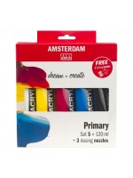 ΣΕΤ ΑΚΡΥΛΙΚΑ AMSTERDAM 5x120ml & 3 ΑΚΡΟΦΥΣΙΑ