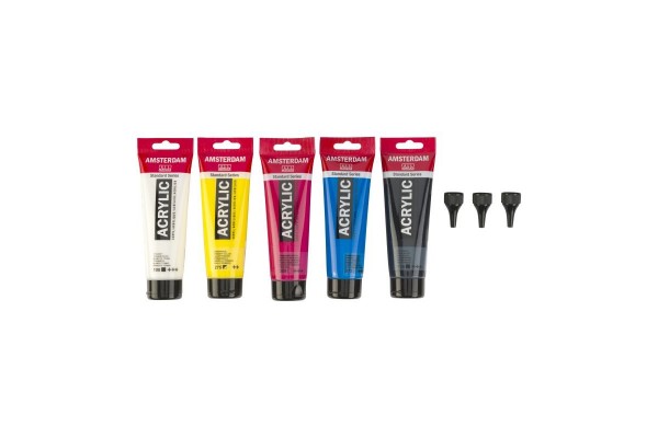 ΣΕΤ ΑΚΡΥΛΙΚΑ AMSTERDAM 5x120ml & 3 ΑΚΡΟΦΥΣΙΑ