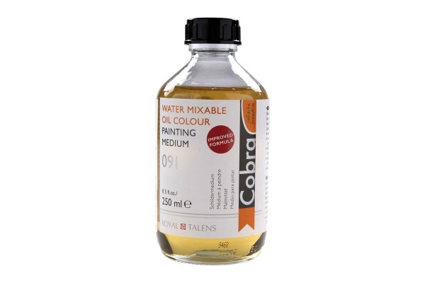 PAINTING MEDIUM JAR COBRA WATER OIL MIXABLE 250ml 091