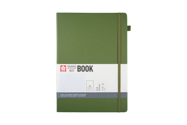 ΜΠΛΟΚ 21x30 Pine Needle SQUARED ΜΕ ΛΑΣΤΙΧΟ SAKURA A4 80 ΦΥΛΛΑ
