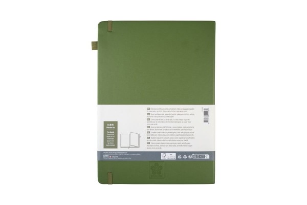 ΜΠΛΟΚ 21x30 Pine Needle SQUARED ΜΕ ΛΑΣΤΙΧΟ SAKURA A4 80 ΦΥΛΛΑ