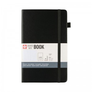 ΜΠΛΟΚ 13x21 Black SQUARED ΜΕ ΛΑΣΤΙΧΟ SAKURA 80 ΦΥΛΛΑ