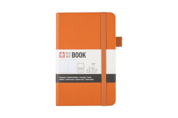 ΜΠΛΟΚ 9x14 Amber ΡΙΓΕ ΜΕ ΛΑΣΤΙΧΟ SAKURA 80 ΦΥΛΛΑ