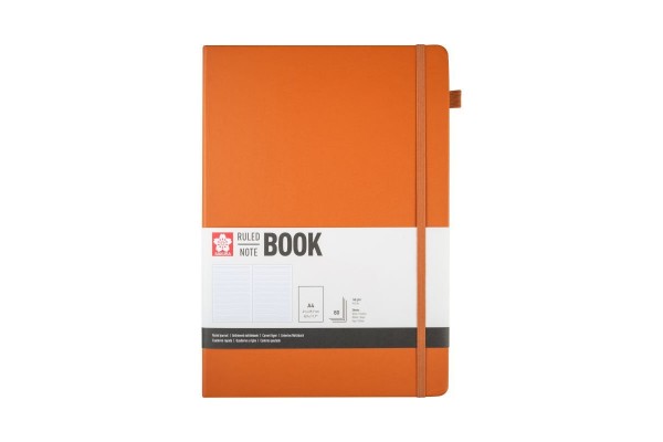 ΜΠΛΟΚ 21x30 Amber ΡΙΓΕ ΜΕ ΛΑΣΤΙΧΟ SAKURA 80 ΦΥΛΛΑ