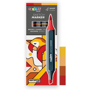 ΜΑΡΚΑΔΟΡΟΙ ΑΛΚΟΟΛΗΣ ΣΕΤ 4ΤΕΜ CARIOCA SKETCHMARK