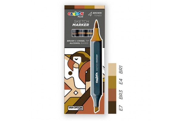 ΜΑΡΚΑΔΟΡΟΙ ΑΛΚΟΟΛΗΣ ΣΕΤ 4ΤΕΜ CARIOCA SKETCHMARK