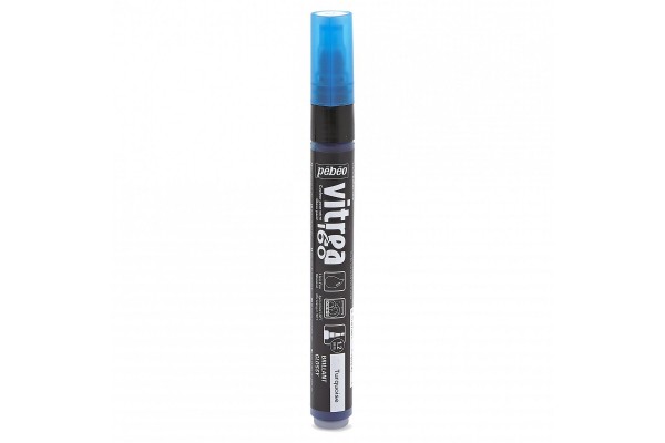 ΜΑΡΚΑΔΟΡΟΣ ΓΥΑΛΙΟΥ ΜΕ ΒΑΣΗ ΤΟ ΝΕΡΟ Glossy Turquoise 1,2mm VITREA