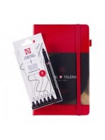 TALENS PIGMENT FINELINER SET 6+ RULED JOURNAL 13X21 CM