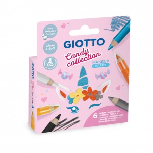 ΧΡΩΜΑΤΑ ΠΡΟΣΩΠΟΥ FACE PAINTING GIOTTO CANDY COLLECTION - HAPPY 6 CRAYONS COSMETIC ΧΡΩΜΑΤΑ ΠΡΟΣΩΠΟΥ FACE PAINTING GIOTTO CANDY COLLECTION - HAPPY 6 CRAYONS COSMETIC