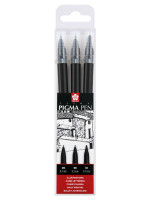 PIGMA BRUSH PEN SET, 3ΤΕΜ. ΜΑΥΡΟ ΧΡΩΜΑ(FINE/05--MEDIUM/10-BOLD)