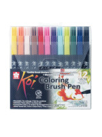ΜΑΡΚΑΔΟΡΟΙ SAKURA KOI COLOUR BRUSH PEN  ΣΕΤ 12ΤΕΜ